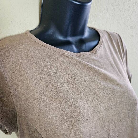 Enough About Me Faux Suede Dress - Picture 3 of 6